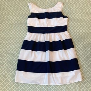 Dressbarn Blue White Sailor Stripe Dress 14